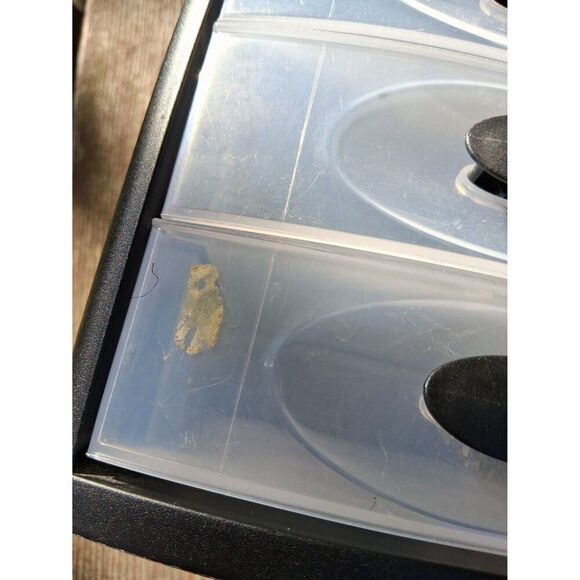 Small Black Plastic Tote Basket & 3 Drawer Organizer - Picture 5 of 7